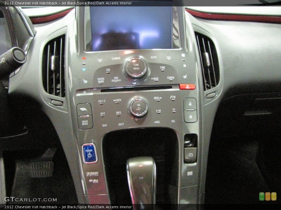 Jet Black/Spice Red/Dark Accents Interior Controls for the 2012 Chevrolet Volt Hatchback #71632567