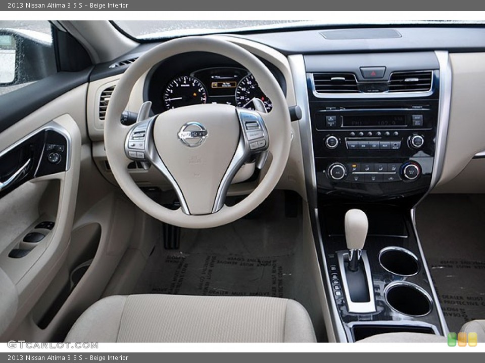 Beige Interior Dashboard for the 2013 Nissan Altima 3.5 S #71634519