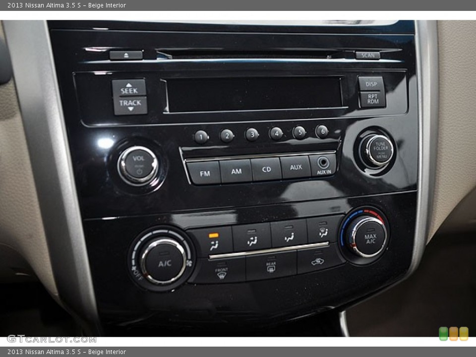 Beige Interior Controls for the 2013 Nissan Altima 3.5 S #71634526