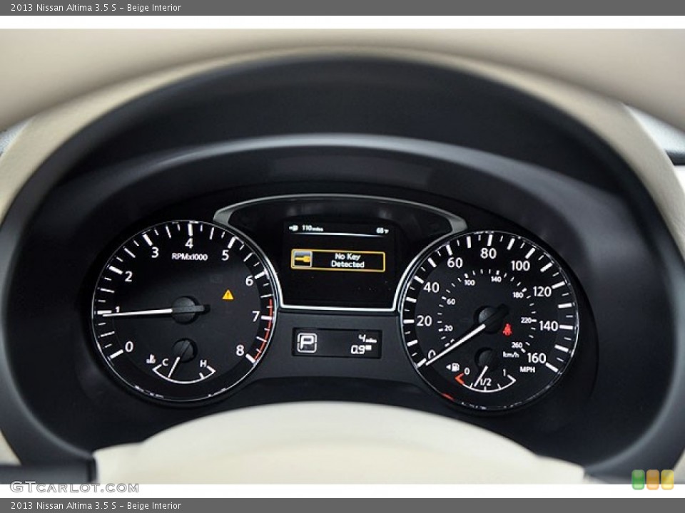 Beige Interior Gauges for the 2013 Nissan Altima 3.5 S #71634538