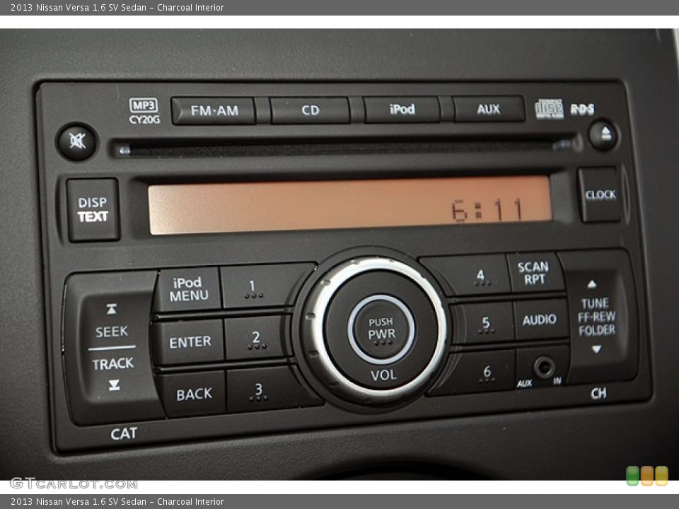 Charcoal Interior Audio System for the 2013 Nissan Versa 1.6 SV Sedan #71634685