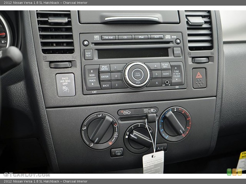Charcoal Interior Controls for the 2012 Nissan Versa 1.8 SL Hatchback #71634865