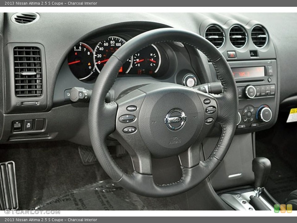 Charcoal Interior Dashboard for the 2013 Nissan Altima 2.5 S Coupe #71635447