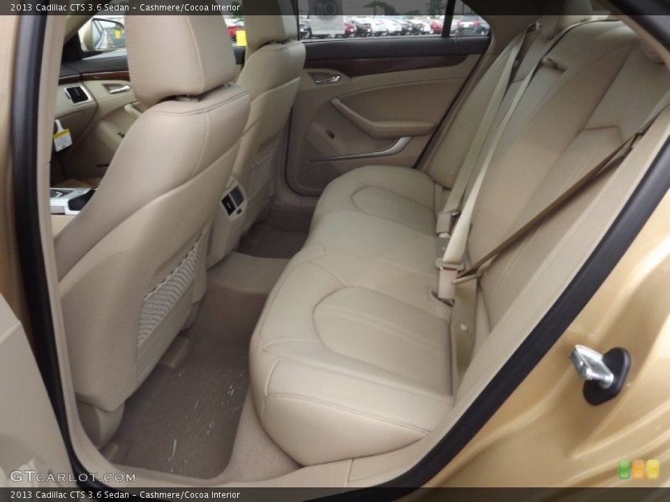 Cashmere/Cocoa Interior Rear Seat for the 2013 Cadillac CTS 3.6 Sedan #71636092