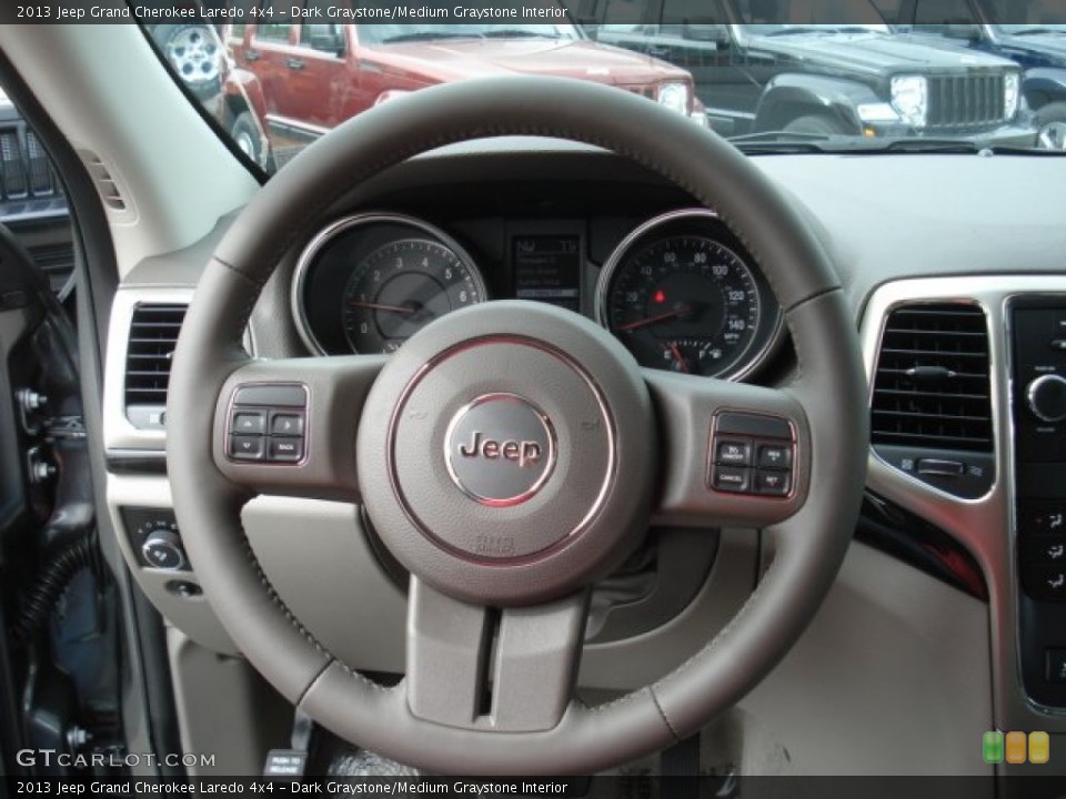 Dark Graystone/Medium Graystone Interior Steering Wheel for the 2013 Jeep Grand Cherokee Laredo 4x4 #71636545