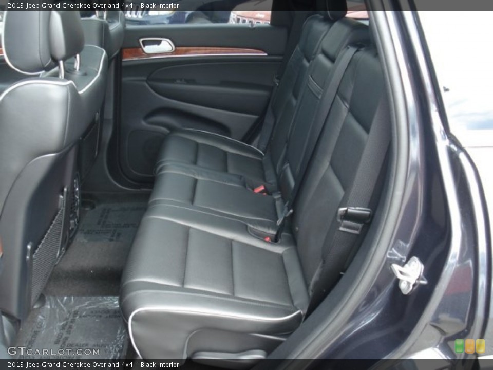 Black Interior Rear Seat for the 2013 Jeep Grand Cherokee Overland 4x4 #71636671