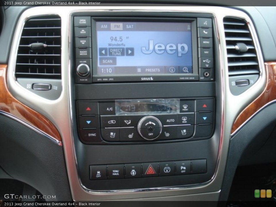 Black Interior Controls for the 2013 Jeep Grand Cherokee Overland 4x4 #71636695