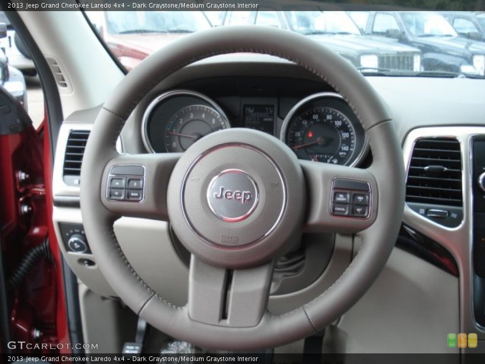 Dark Graystone/Medium Graystone Interior Steering Wheel for the 2013 Jeep Grand Cherokee Laredo 4x4 #71637219