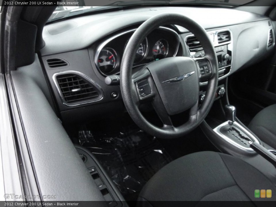 Black Interior Dashboard for the 2012 Chrysler 200 LX Sedan #71639551