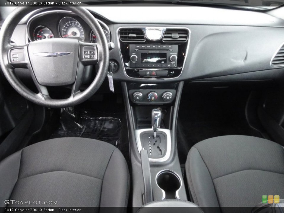 Black Interior Dashboard for the 2012 Chrysler 200 LX Sedan #71639632