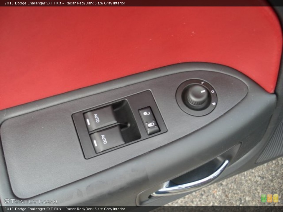 Radar Red/Dark Slate Gray Interior Controls for the 2013 Dodge Challenger SXT Plus #71639758