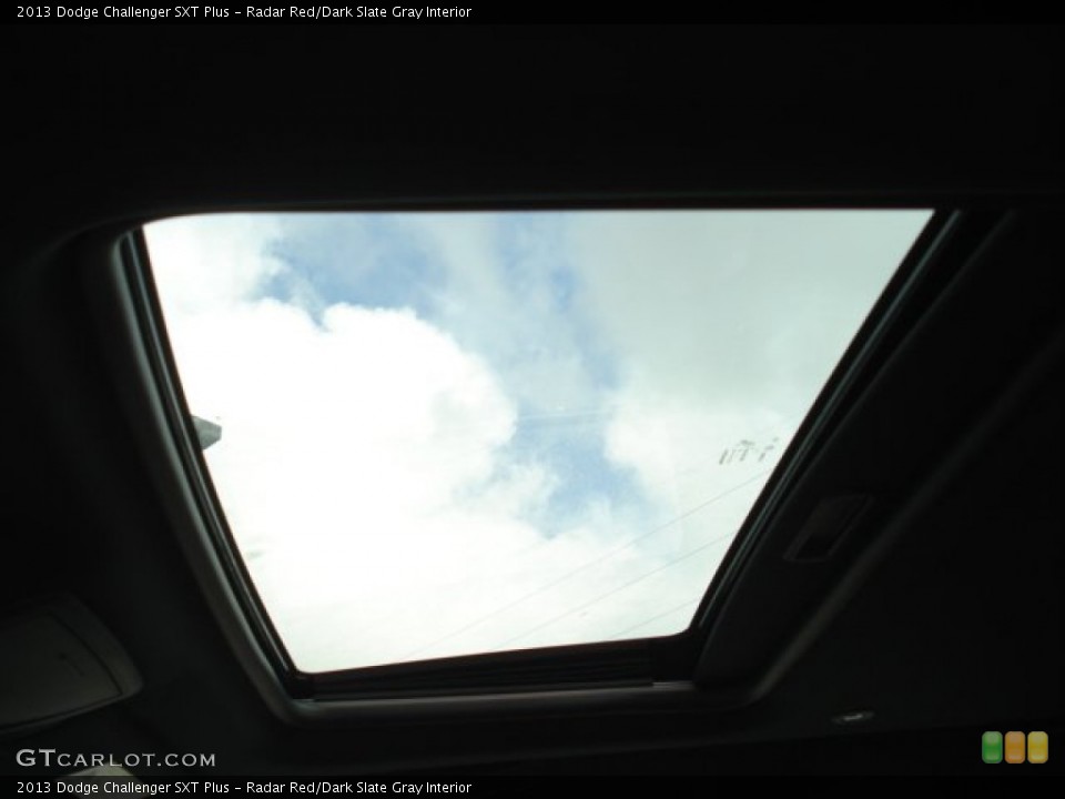 Radar Red/Dark Slate Gray Interior Sunroof for the 2013 Dodge Challenger SXT Plus #71639764