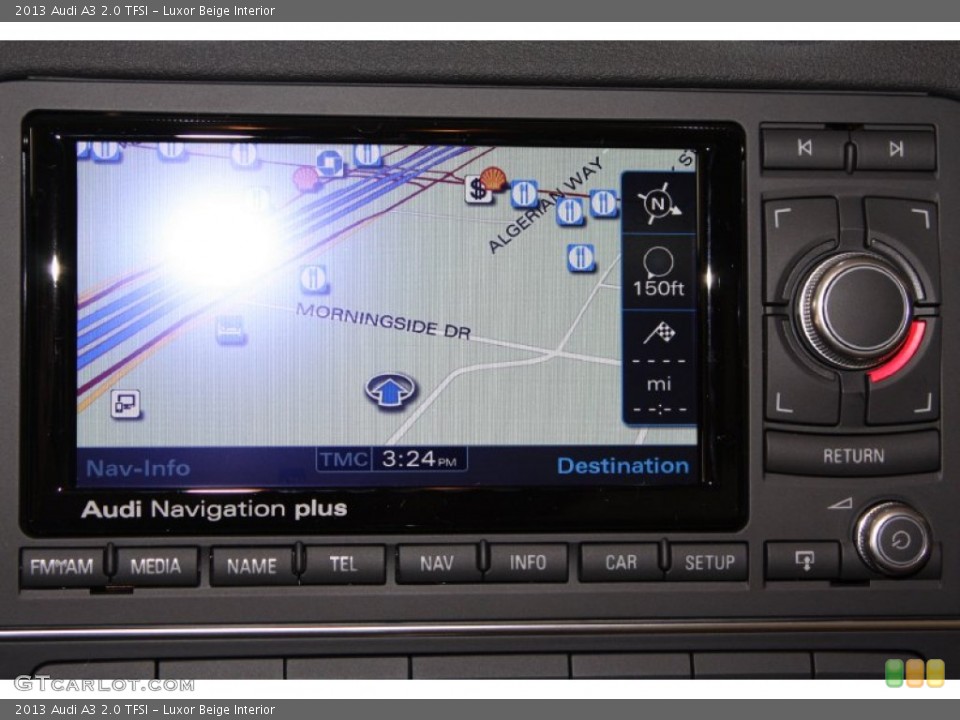 Luxor Beige Interior Navigation for the 2013 Audi A3 2.0 TFSI #71643382
