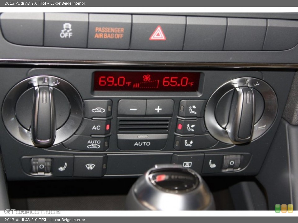 Luxor Beige Interior Controls for the 2013 Audi A3 2.0 TFSI #71643391