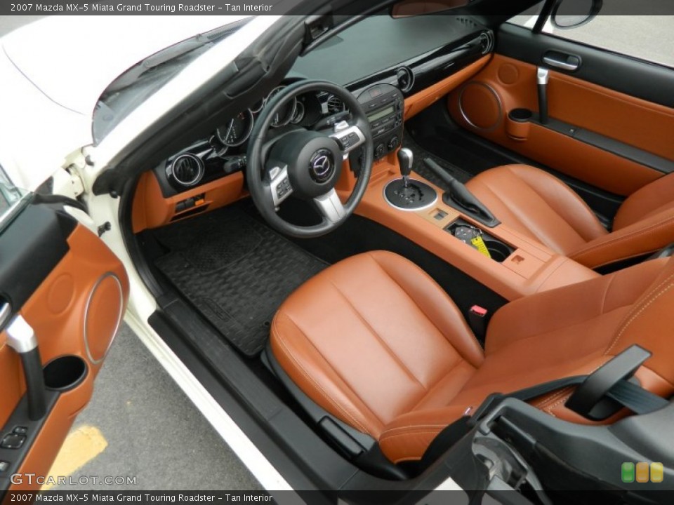 Tan Interior Prime Interior for the 2007 Mazda MX-5 Miata Grand Touring Roadster #71644405