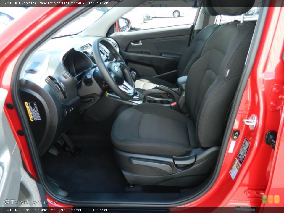 Black Interior Front Seat for the 2011 Kia Sportage  #71645080