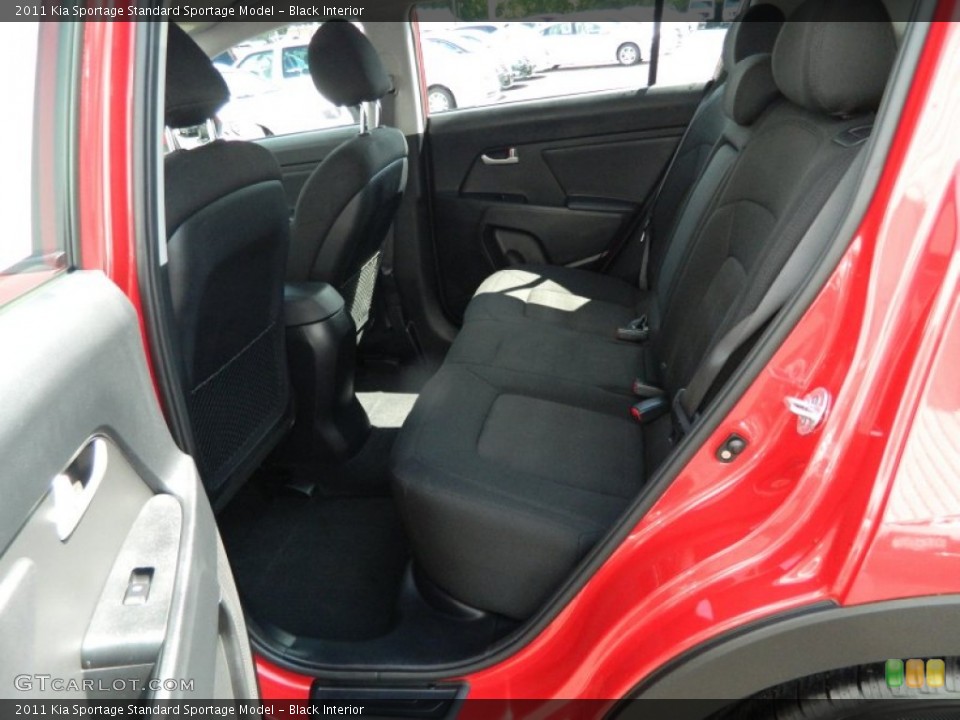 Black Interior Rear Seat for the 2011 Kia Sportage  #71645089