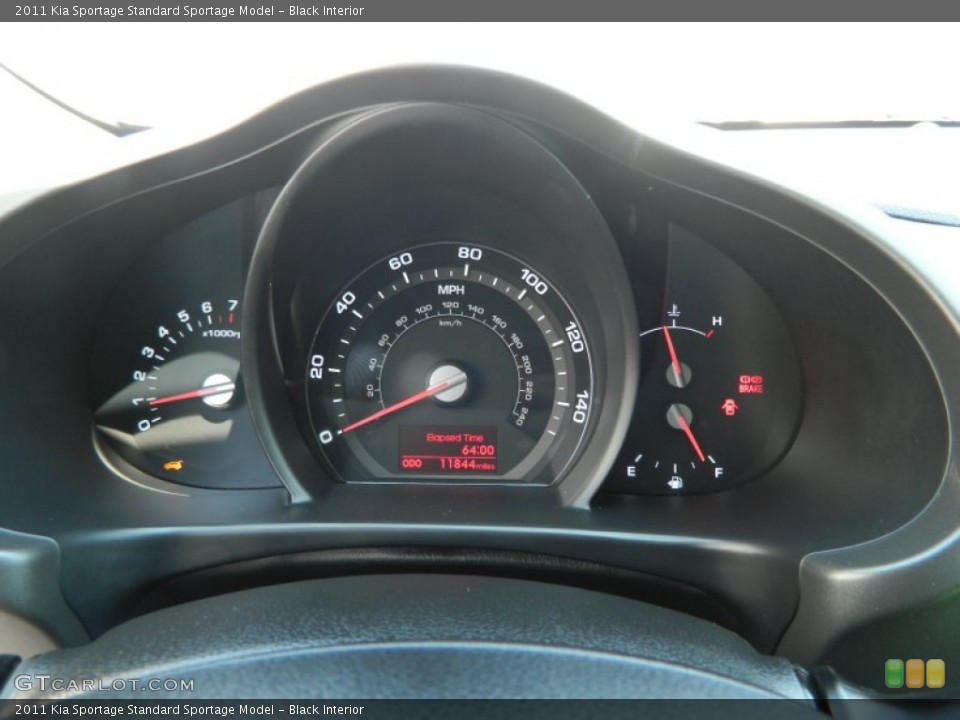 Black Interior Gauges for the 2011 Kia Sportage  #71645158
