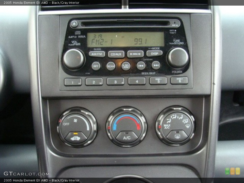 Black/Gray Interior Controls for the 2005 Honda Element EX AWD #71645989