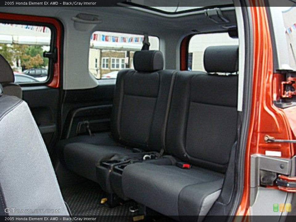 Black/Gray Interior Rear Seat for the 2005 Honda Element EX AWD #71646007