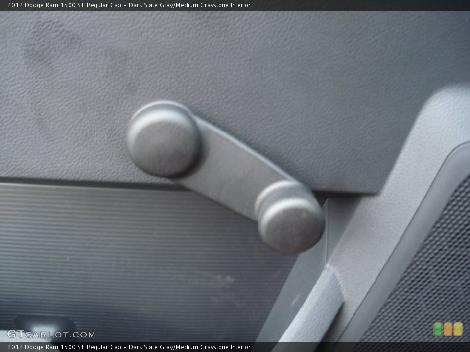 Dark Slate Gray/Medium Graystone Interior Controls for the 2012 Dodge Ram 1500 ST Regular Cab #71647024