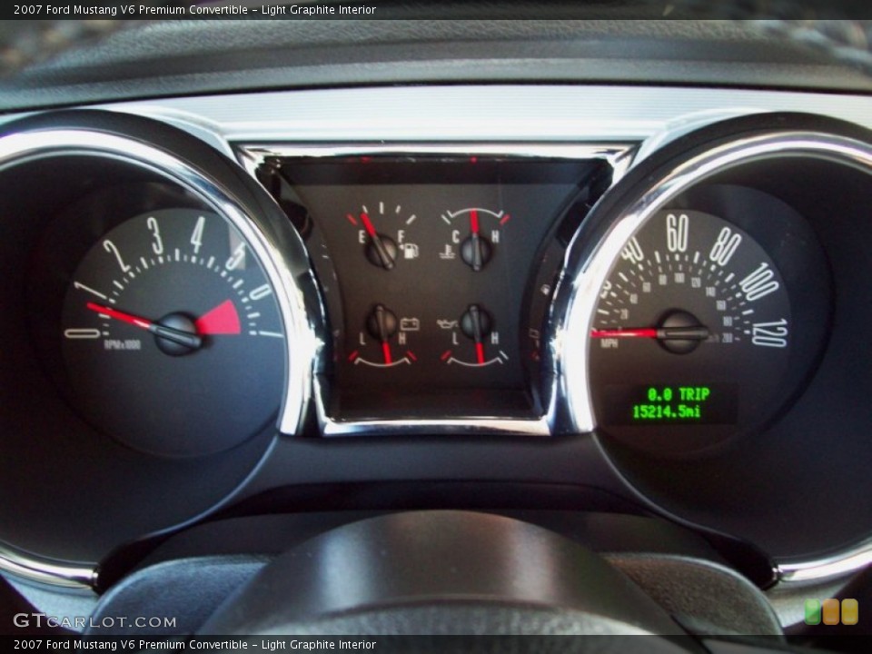 Light Graphite Interior Gauges for the 2007 Ford Mustang V6 Premium Convertible #71647450