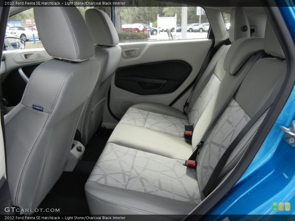 Light Stone/Charcoal Black Interior Rear Seat for the 2012 Ford Fiesta SE Hatchback #71647663