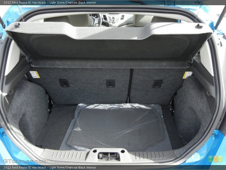 Light Stone/Charcoal Black Interior Trunk for the 2012 Ford Fiesta SE Hatchback #71647699