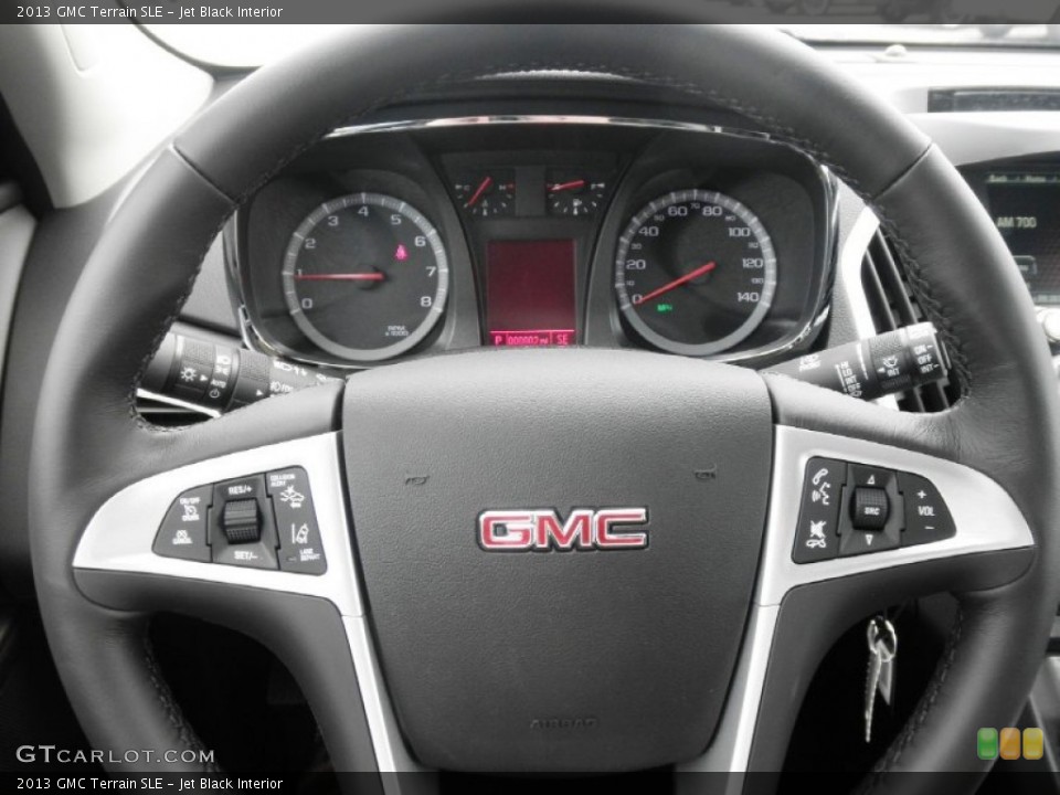 Jet Black Interior Steering Wheel for the 2013 GMC Terrain SLE #71648812
