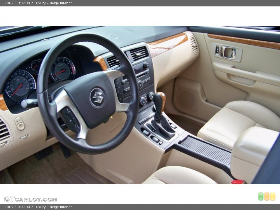 Beige Interior Prime Interior for the 2007 Suzuki XL7 Luxury #71649979