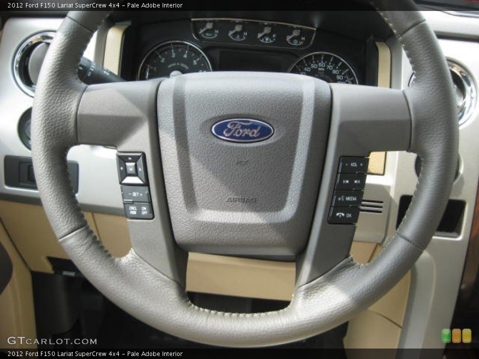 Pale Adobe Interior Steering Wheel for the 2012 Ford F150 Lariat SuperCrew 4x4 #71653324