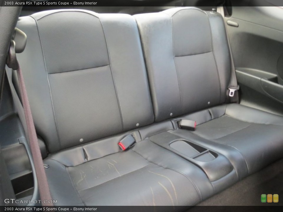 Ebony Interior Rear Seat for the 2003 Acura RSX Type S Sports Coupe #71653462