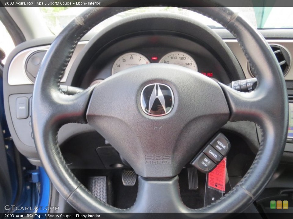 Ebony Interior Steering Wheel for the 2003 Acura RSX Type S Sports Coupe #71653570