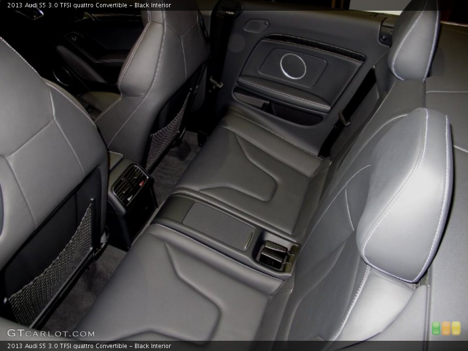 Black Interior Rear Seat for the 2013 Audi S5 3.0 TFSI quattro Convertible #71654251