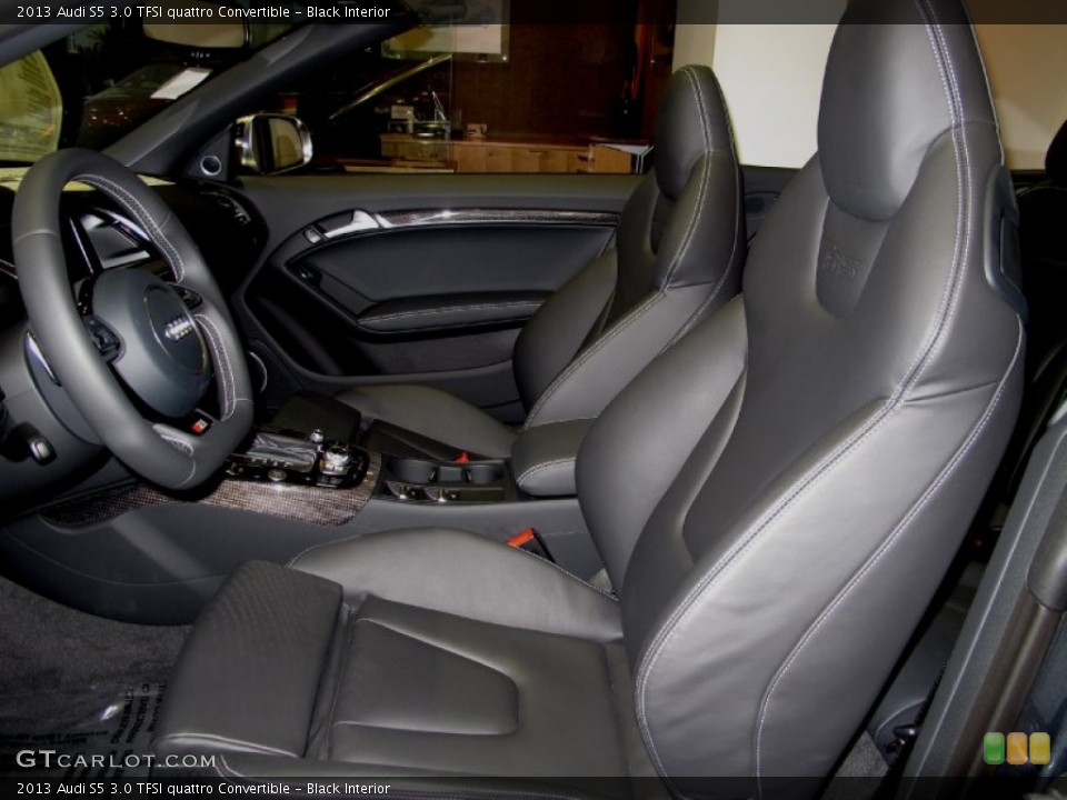 Black Interior Front Seat for the 2013 Audi S5 3.0 TFSI quattro Convertible #71654258