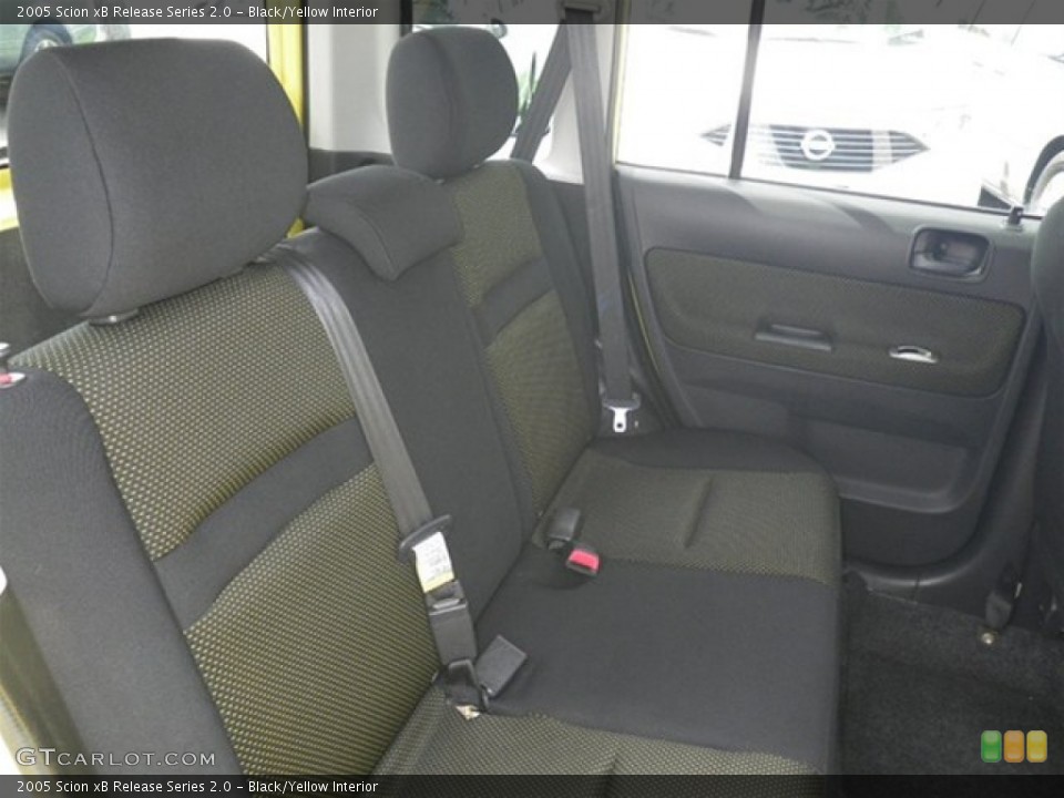 Black/Yellow Interior Rear Seat for the 2005 Scion xB Release Series 2.0 #71655175