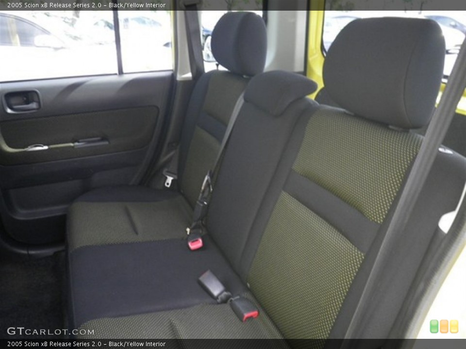 Black/Yellow Interior Rear Seat for the 2005 Scion xB Release Series 2.0 #71655184