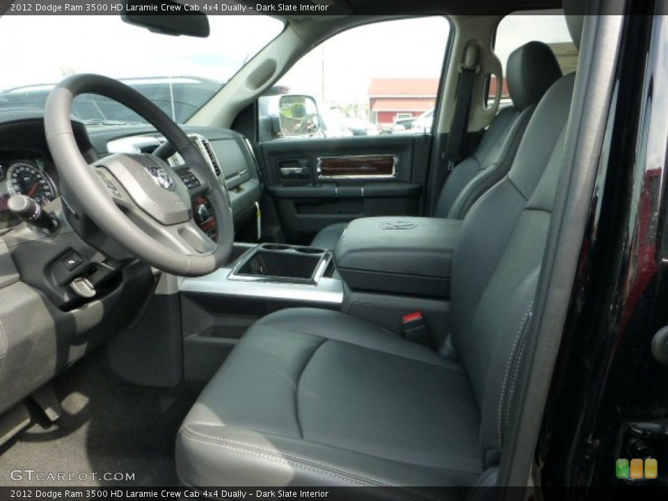 Dark Slate Interior Front Seat for the 2012 Dodge Ram 3500 HD Laramie Crew Cab 4x4 Dually #71658472
