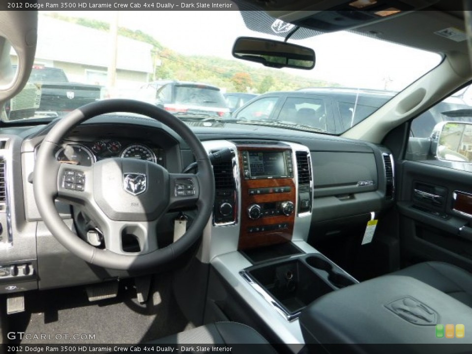 Dark Slate Interior Dashboard for the 2012 Dodge Ram 3500 HD Laramie Crew Cab 4x4 Dually #71658490