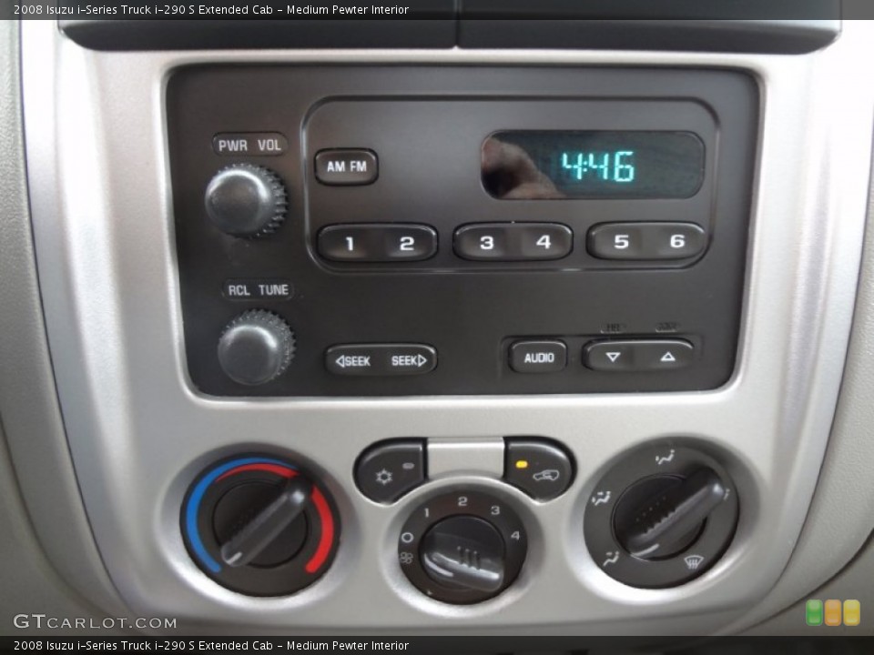 Medium Pewter Interior Controls for the 2008 Isuzu i-Series Truck i-290 S Extended Cab #71661106