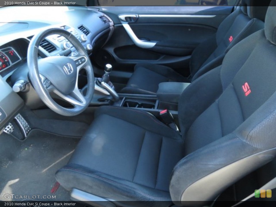 Black Interior Front Seat for the 2010 Honda Civic Si Coupe #71662882