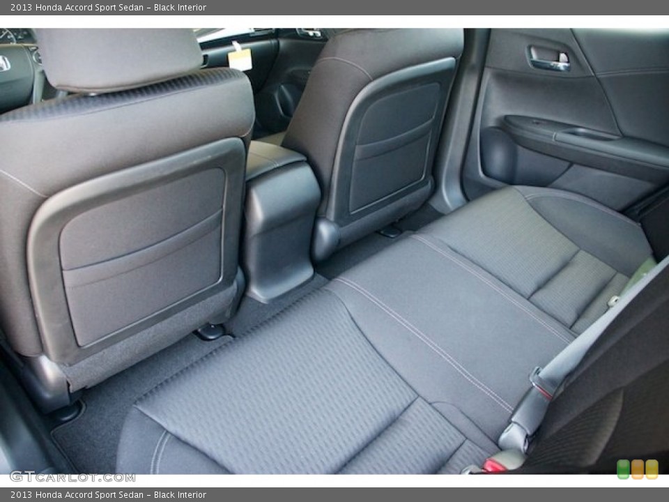 Black Interior Rear Seat for the 2013 Honda Accord Sport Sedan #71664085