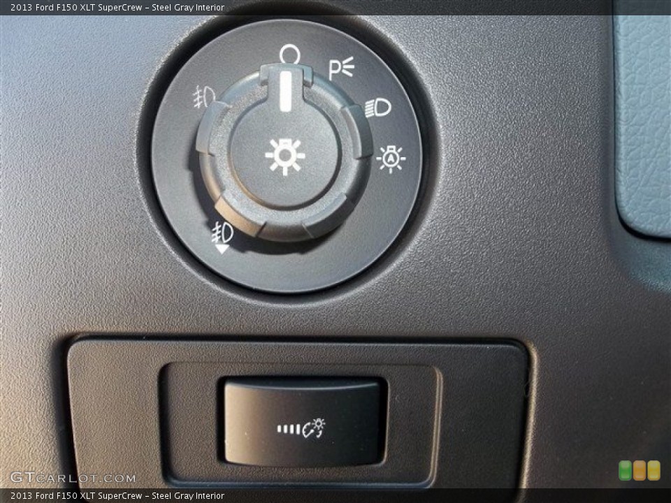 Steel Gray Interior Controls for the 2013 Ford F150 XLT SuperCrew #71664379