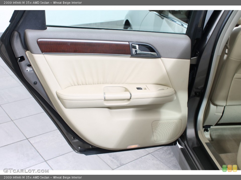 Wheat Beige Interior Door Panel for the 2009 Infiniti M 35x AWD Sedan #71665101