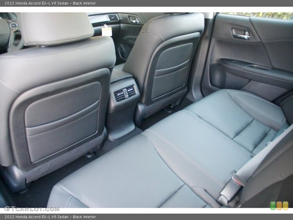 Black Interior Rear Seat for the 2013 Honda Accord EX-L V6 Sedan #71665105
