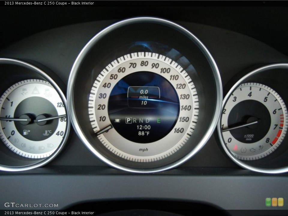 Black Interior Gauges for the 2013 Mercedes-Benz C 250 Coupe #71669152