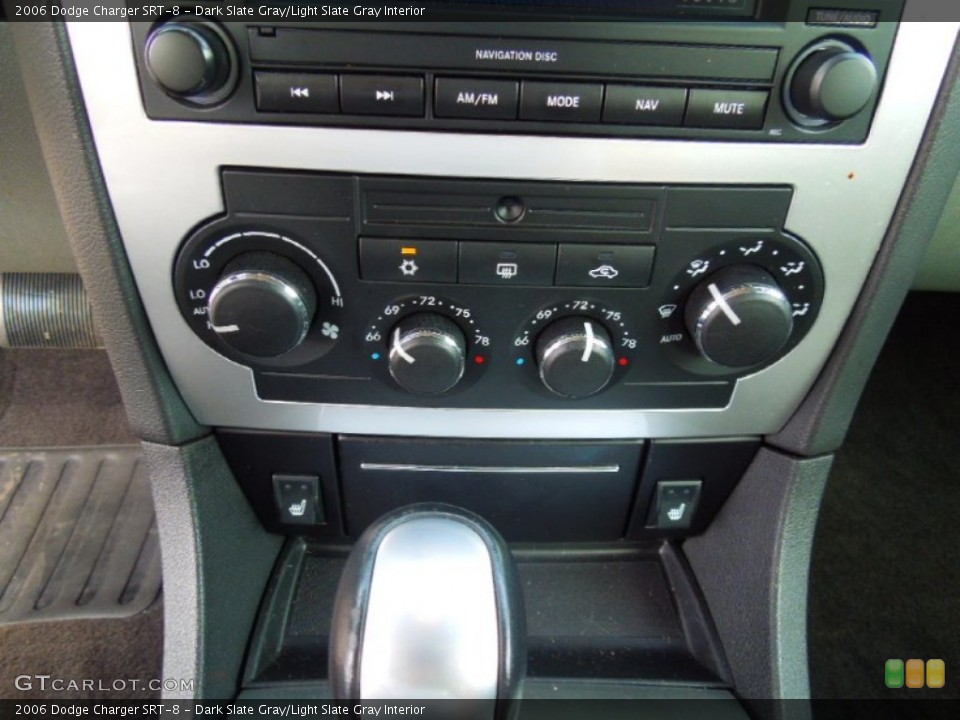 Dark Slate Gray/Light Slate Gray Interior Controls for the 2006 Dodge Charger SRT-8 #71669497