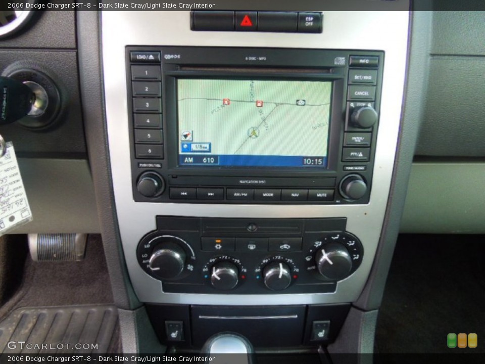 Dark Slate Gray/Light Slate Gray Interior Controls for the 2006 Dodge Charger SRT-8 #71669503