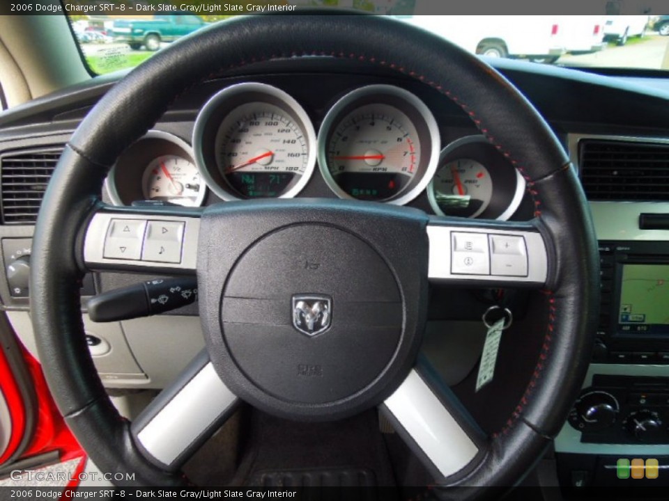 Dark Slate Gray/Light Slate Gray Interior Steering Wheel for the 2006 Dodge Charger SRT-8 #71669521