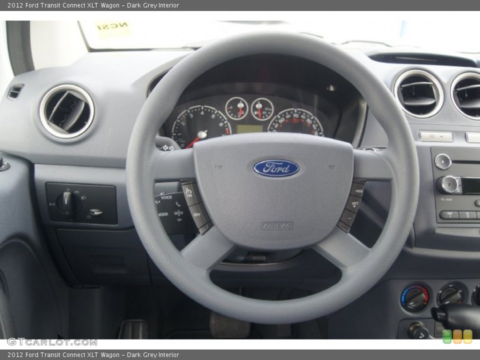 Dark Grey Interior Steering Wheel for the 2012 Ford Transit Connect XLT Wagon #71669667